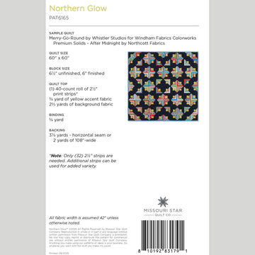 Digital Download - Northern Glow Quilt Pattern by Missouri Star