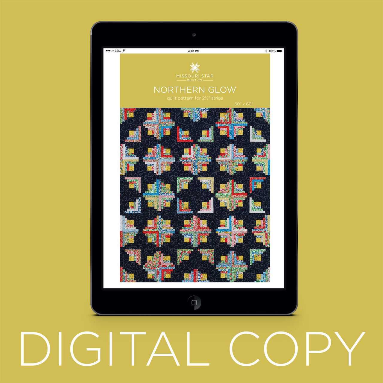 Digital Download Northern Glow Quilt Pattern by Missouri Star Digital Download Northern Glow Quilt Pattern by Missouri Star