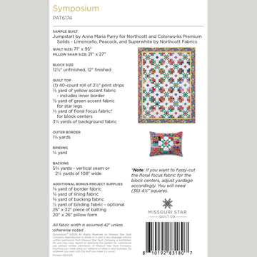 Digital Download - Symposium Quilt Pattern by Missouri Star