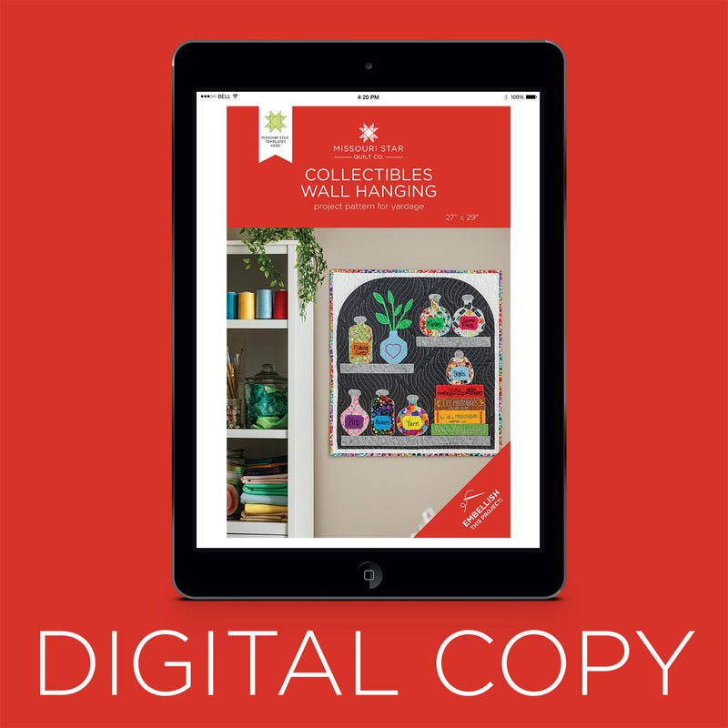 Digital Download - Collectibles Wall Hanging Pattern by Missouri Star