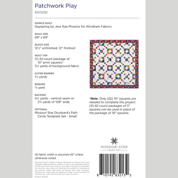 Digital Download - Patchwork Play Quilt Pattern by Missouri Star