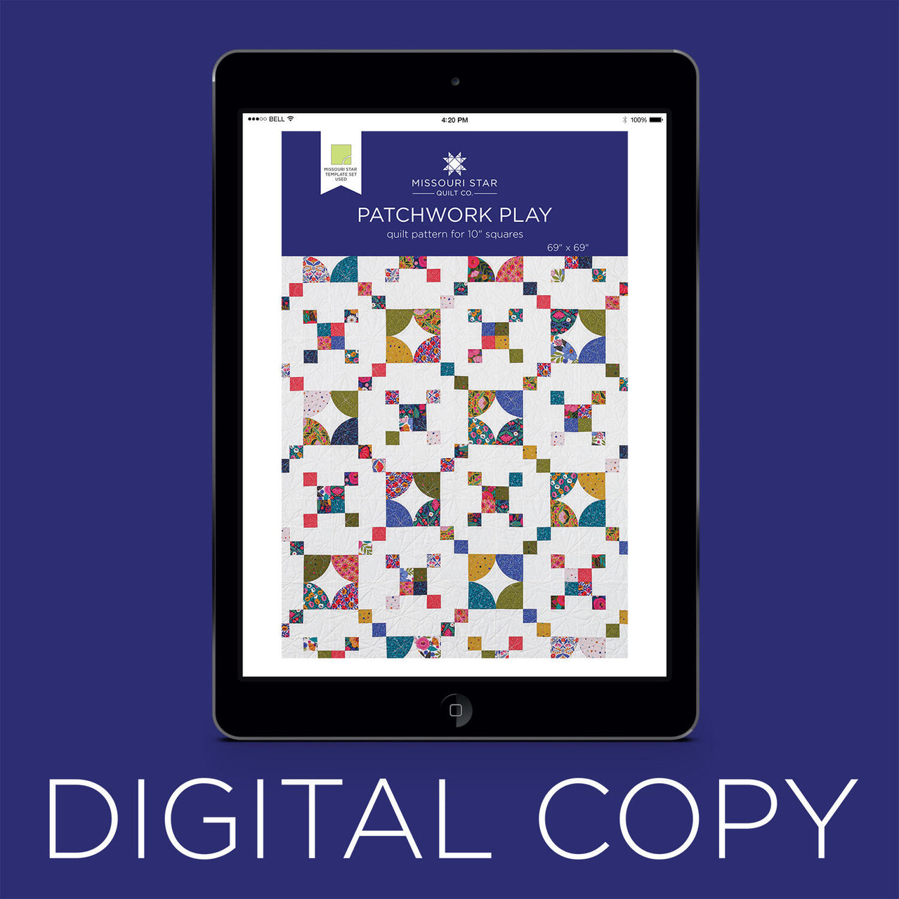 Digital Download - Patchwork Play Quilt Pattern by Missouri Star