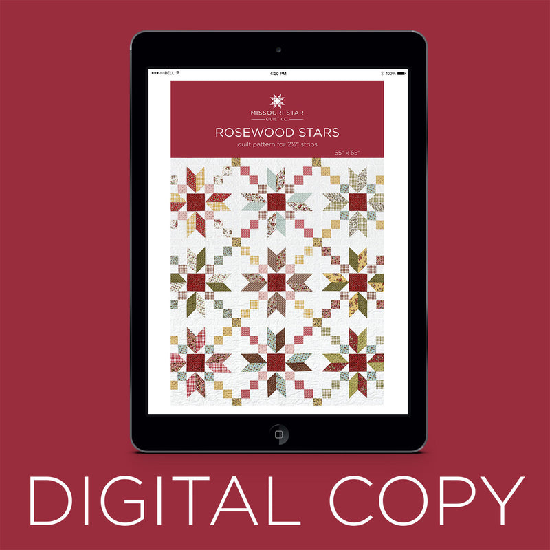 Digital Download - Rosewood Stars Quilt Pattern by Missouri Star