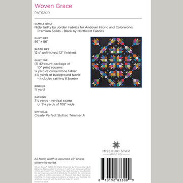 Digital Download - Woven Grace Quilt Pattern by Missouri Star