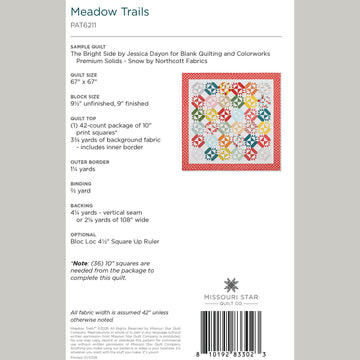 Digital Download - Meadow Trails Quilt Pattern by Missouri Star