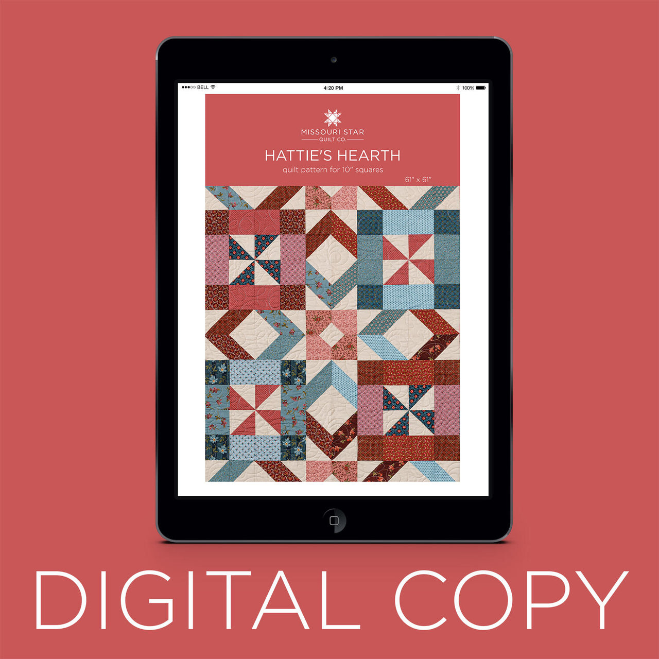 Digital Download - Hattie's Hearth Quilt Pattern by Missouri Star