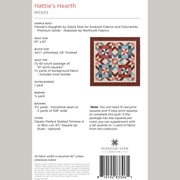 Digital Download - Hattie's Hearth Quilt Pattern by Missouri Star