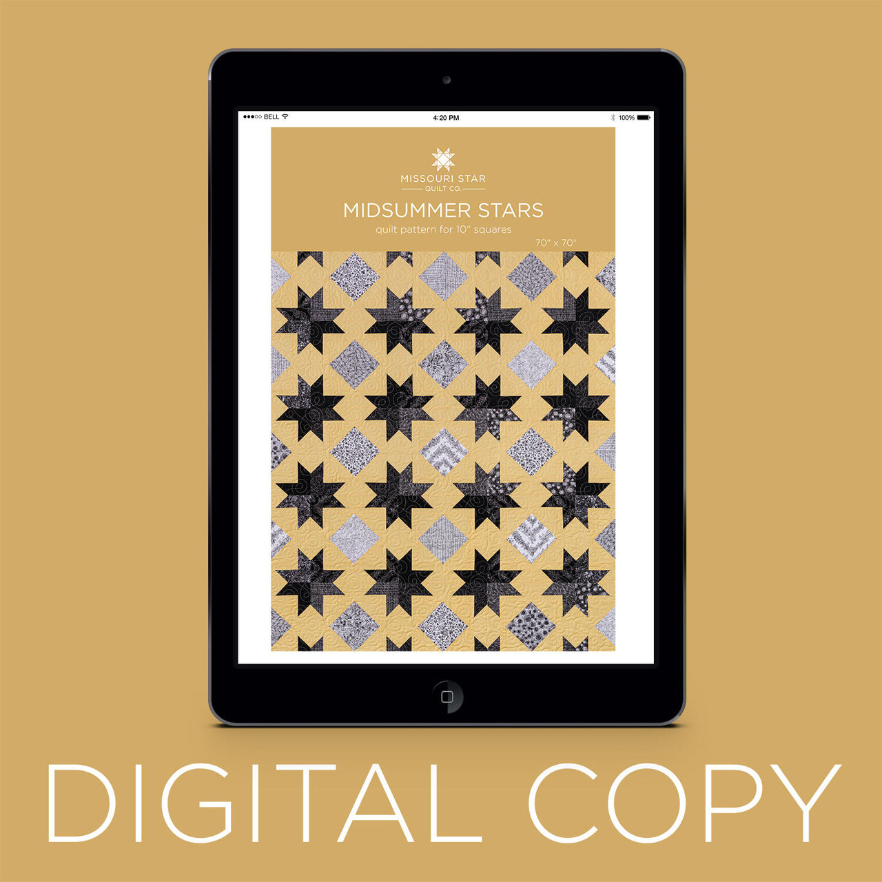 Digital Download - Midsummer Stars Quilt Pattern by Missouri Star