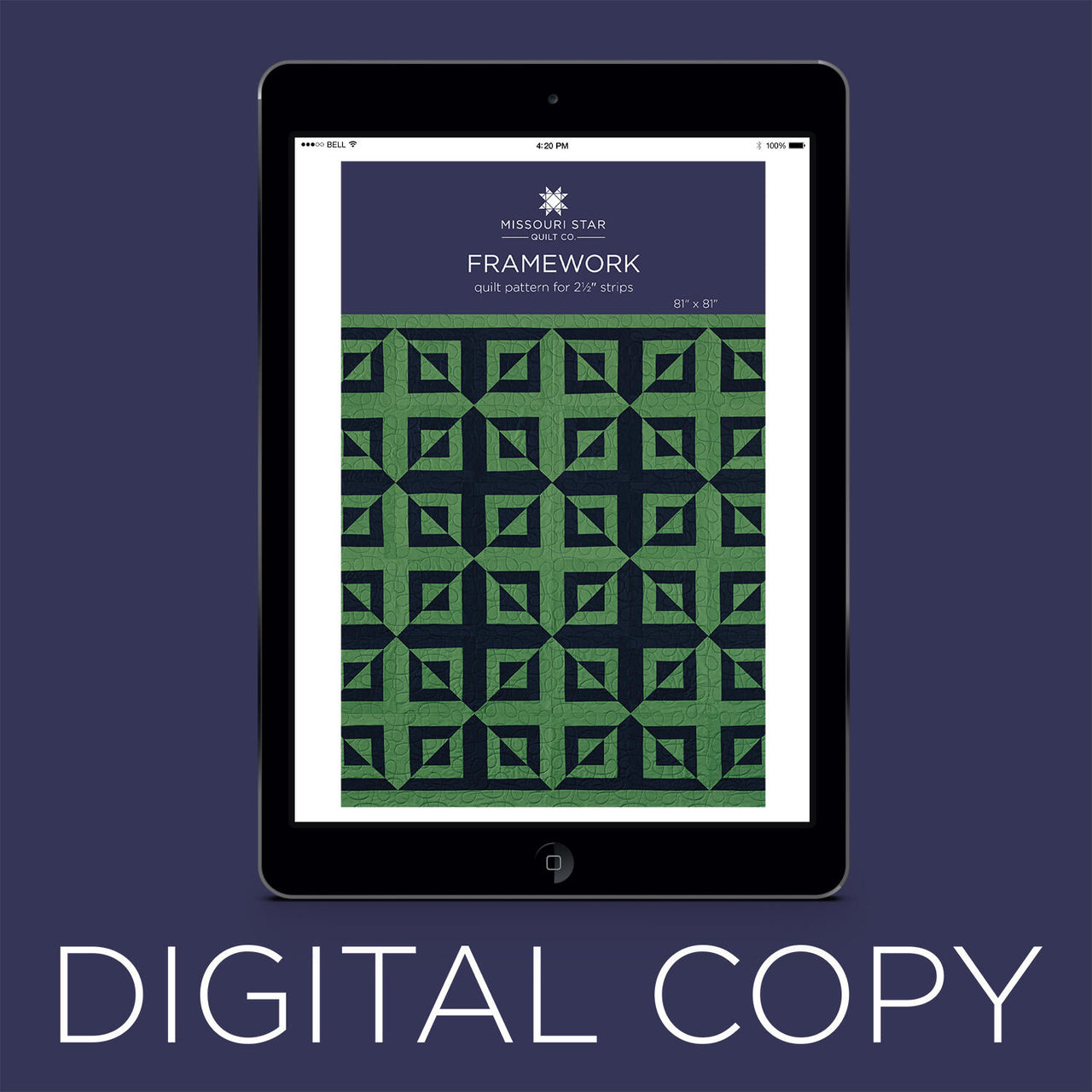 Digital Download - Framework Quilt Pattern by Missouri Star