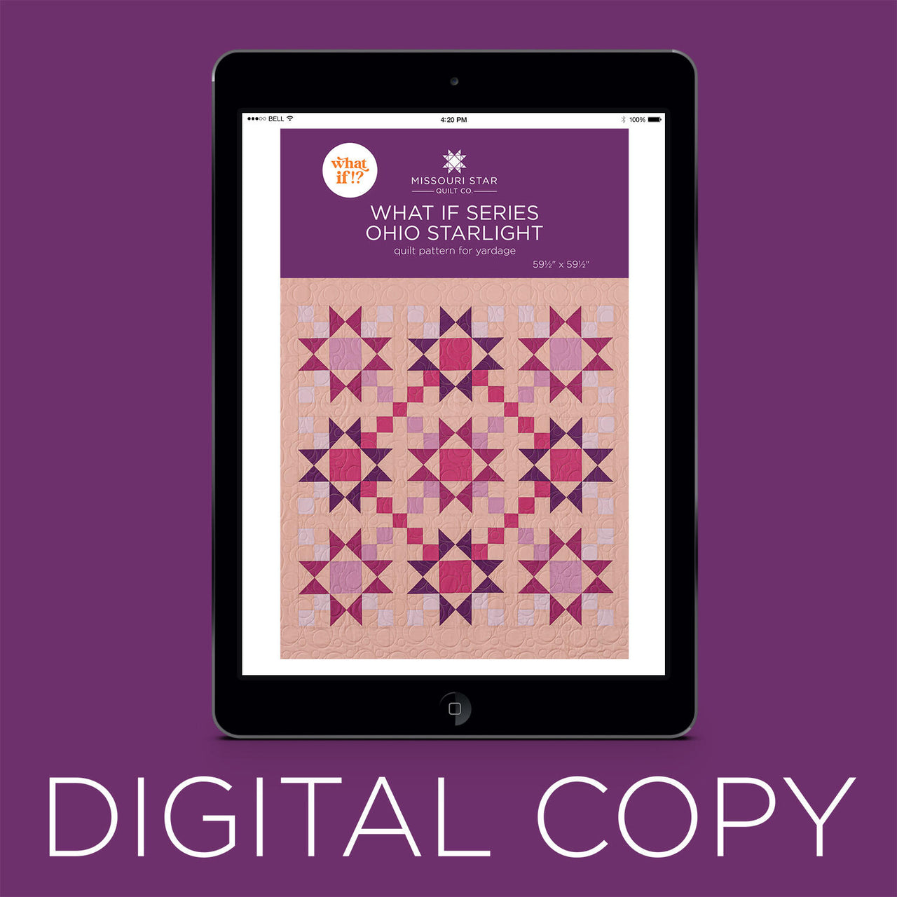 Digital Download - What If Series - Ohio Starlight Quilt Pattern by Missouri Star