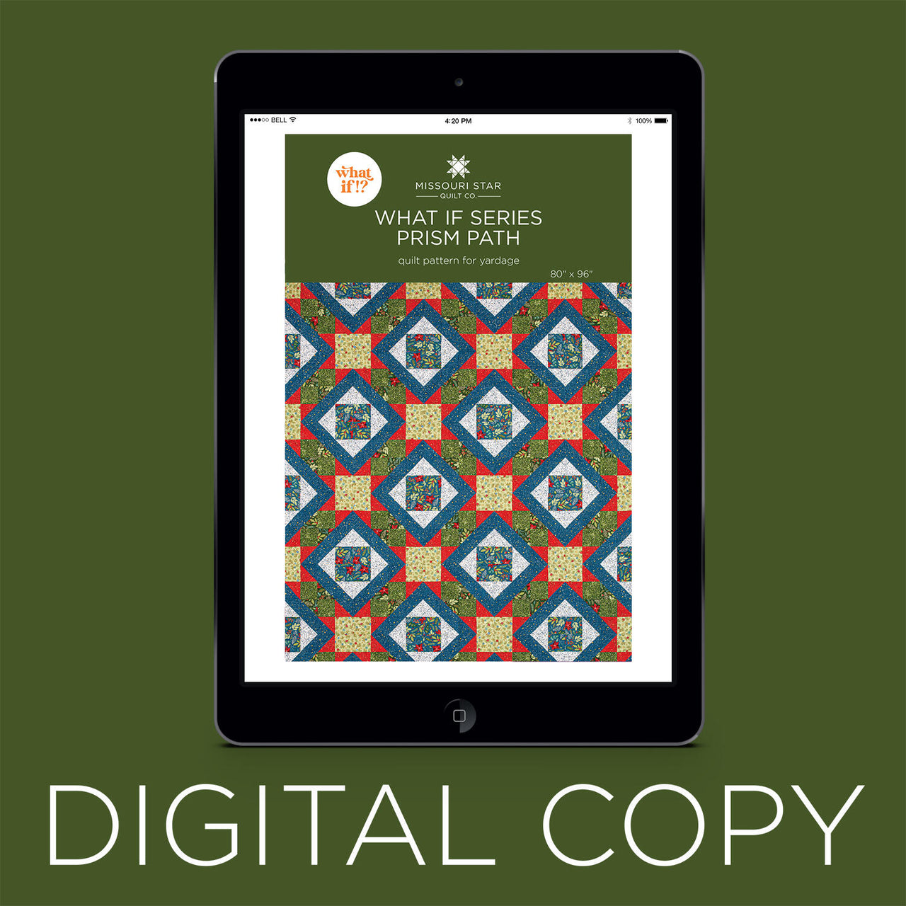 Digital Download - What If Series - Prism Path Quilt Pattern by Missouri Star