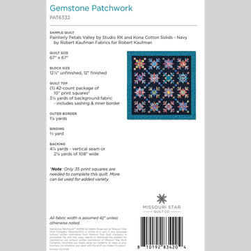 Digital Download - Gemstone Patchwork Quilt Pattern by Missouri Star