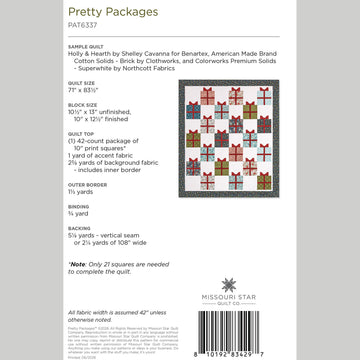 Digital Download - Pretty Packages Quilt Pattern by Missouri Star