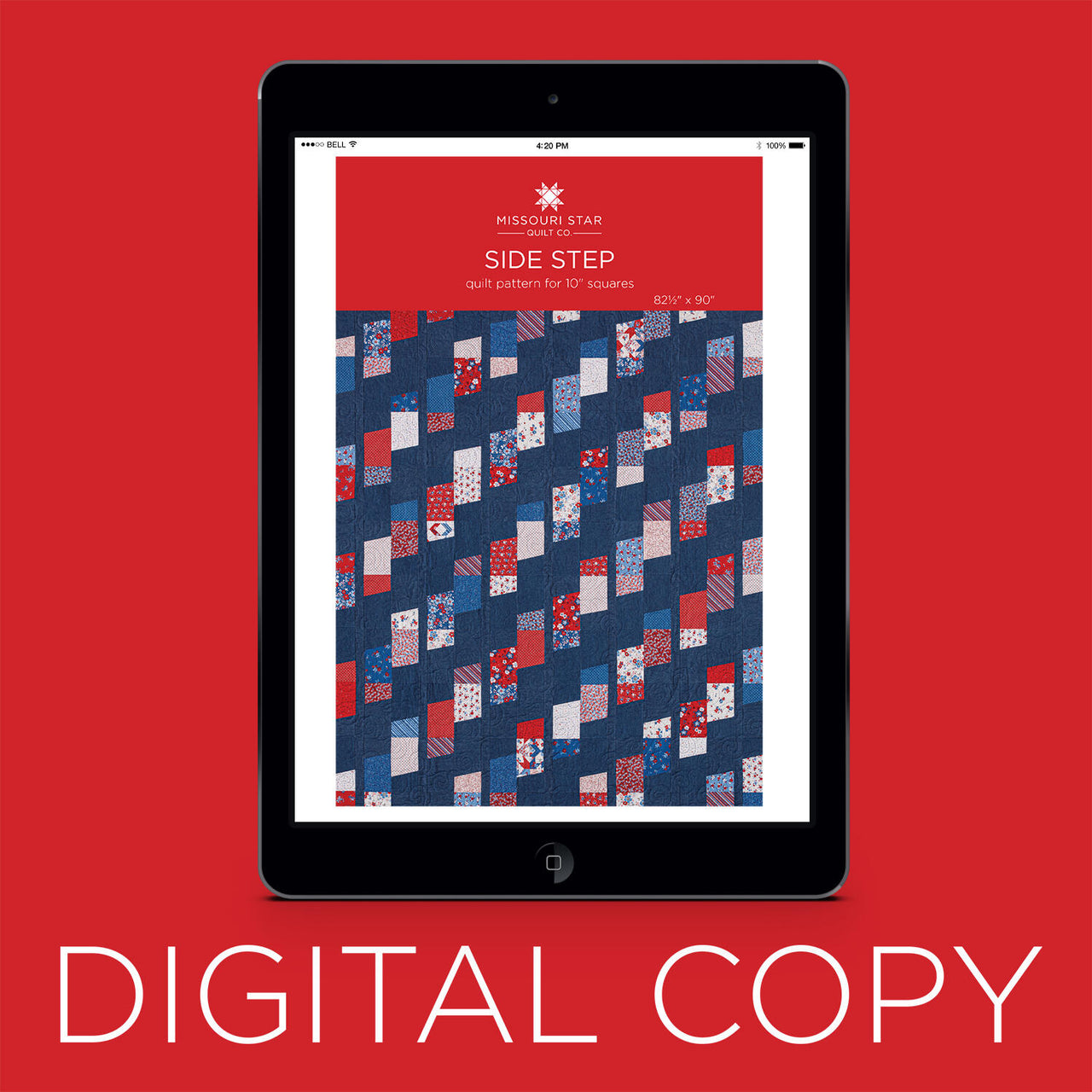 Digital Download - Side Step Quilt Pattern by Missouri Star