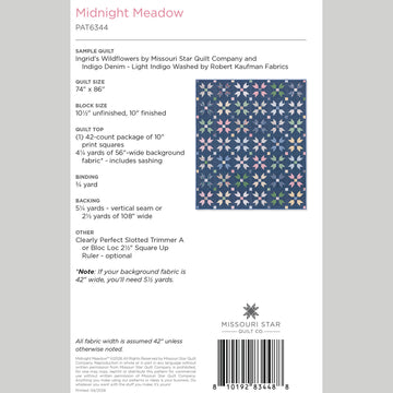 Digital Download - Midnight Meadow Quilt Pattern by Missouri Star