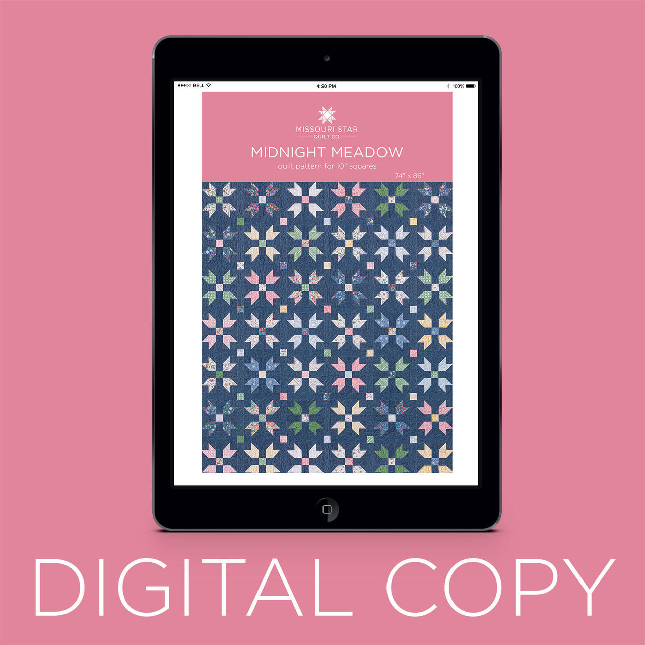 Digital Download - Midnight Meadow Quilt Pattern by Missouri Star