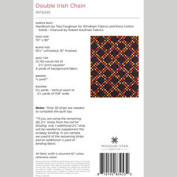 Digital Download - Double Irish Chain Quilt Pattern by Missouri Star