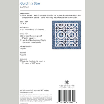 Digital Download - Guiding Star Quilt Pattern by Missouri Star