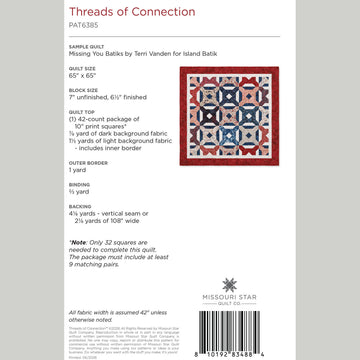 Digital Download - Threads of Connection Quilt Pattern by Missouri Star