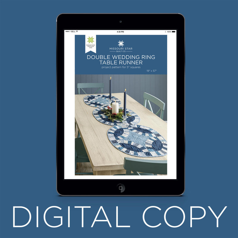 Digital Download - Double Wedding Ring Table Runner Pattern by Missouri Star