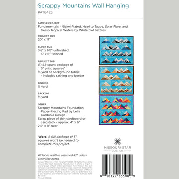 Digital Download - Scrappy Mountains Wall Hanging Pattern by Missouri Star