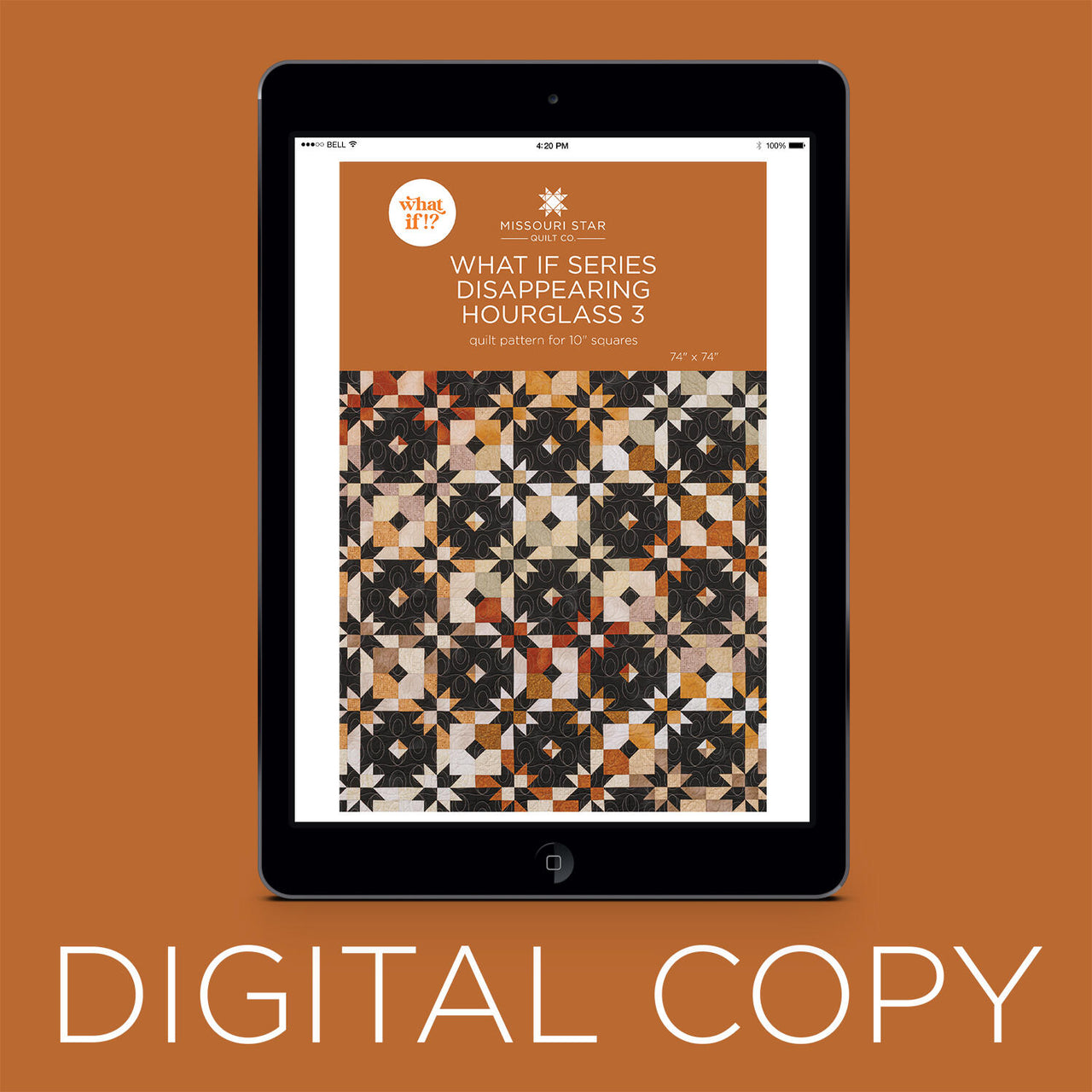 Digital Download - What If Series - Disappearing Hourglass 3 Quilt Pattern by Missouri Star