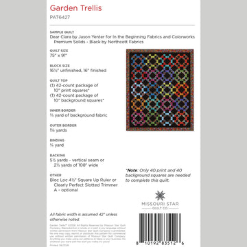 Digital Download - Garden Trellis Quilt Pattern by Missouri Star