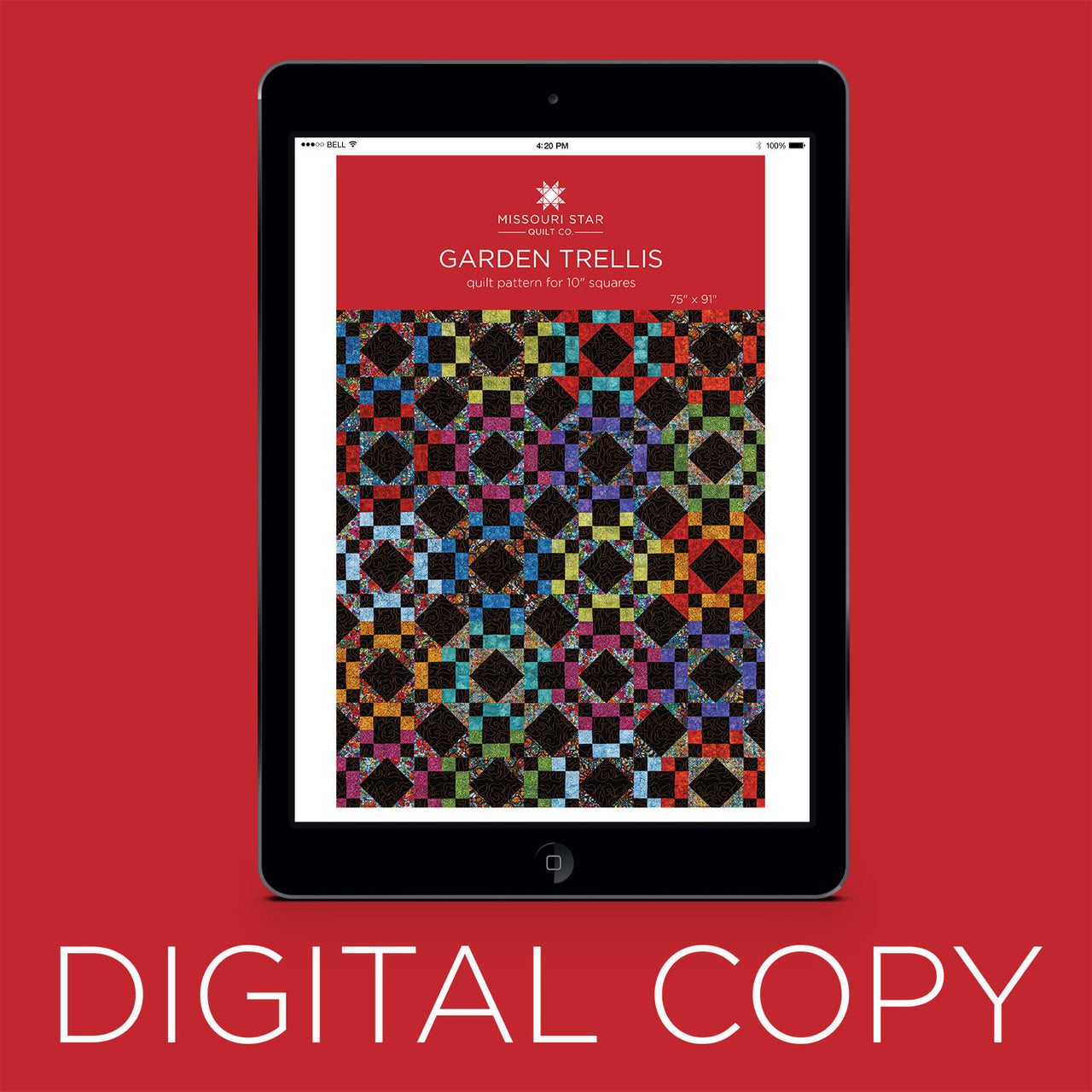 Digital Download - Garden Trellis Quilt Pattern by Missouri Star