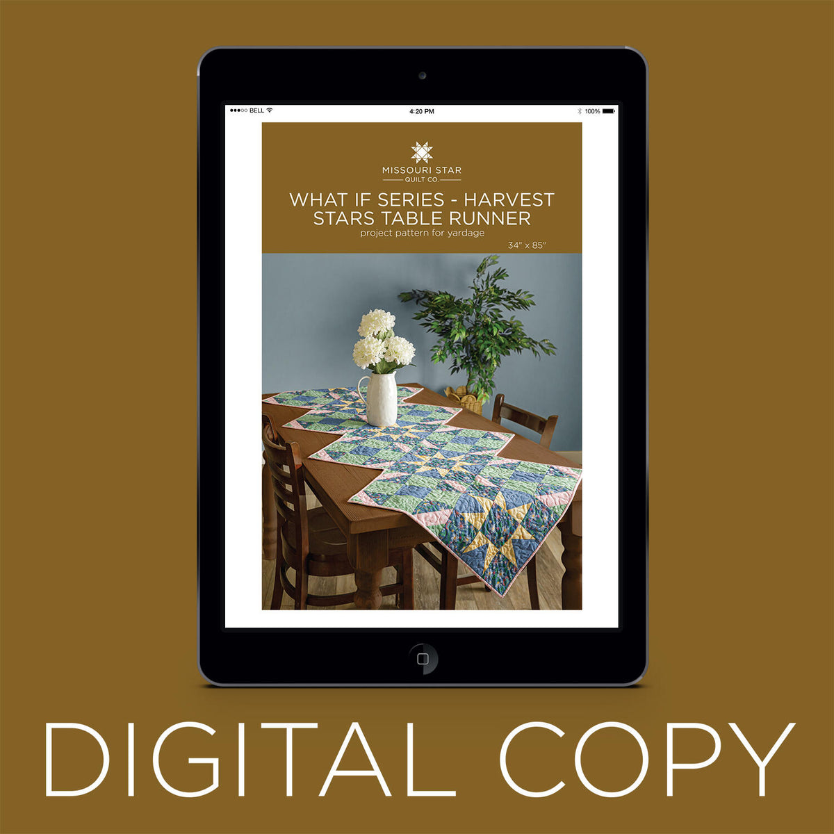 Digital Download - What If Series - Harvest Stars Table Runner Pattern by Missouri Star