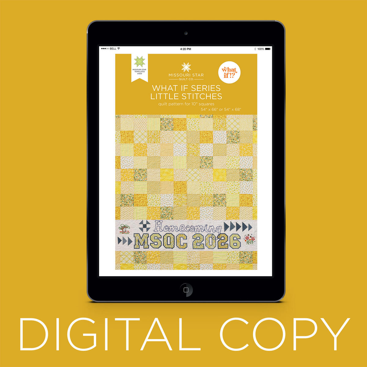 Digital Download - What If Series - Little Stitches Quilt Pattern by Missouri Star