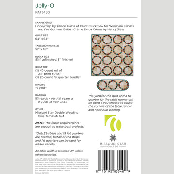 Digital Download - Jelly-O Quilt Pattern by Missouri Star