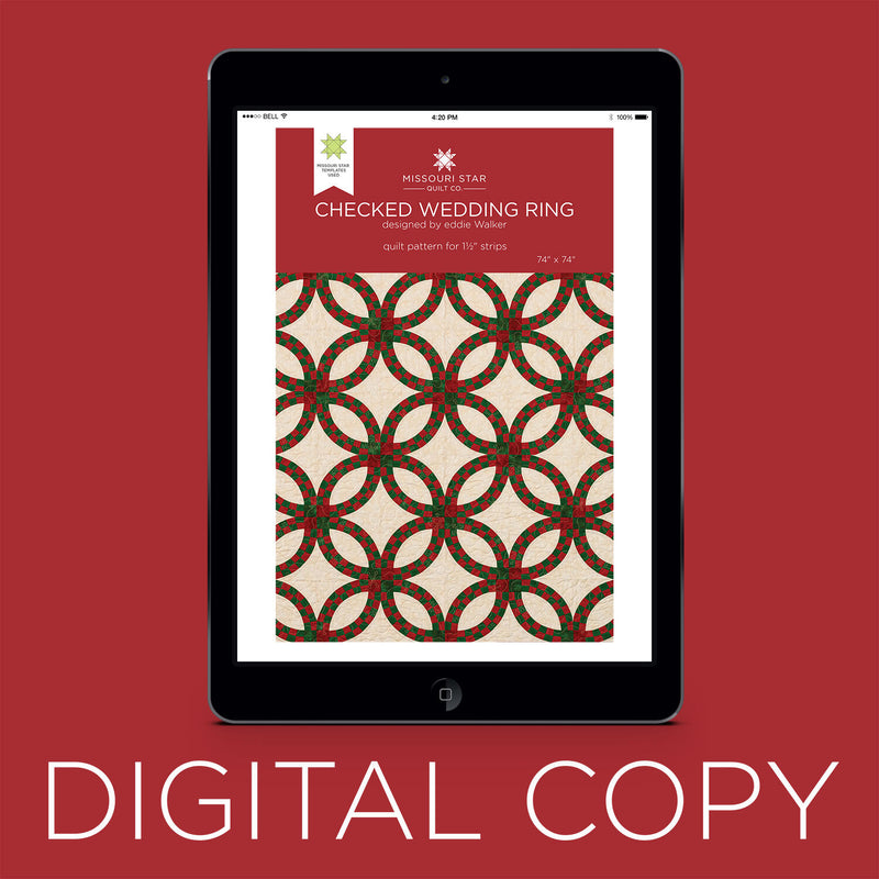 Digital Download - Checked Wedding Ring Quilt Pattern by Missouri Star