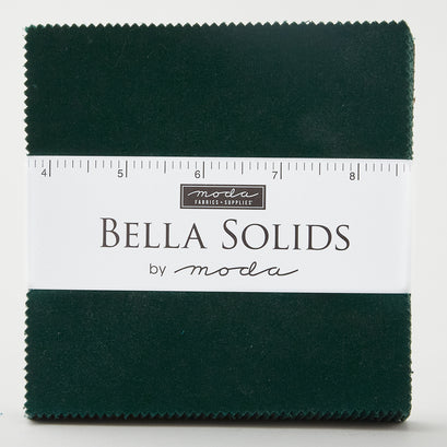 Bella Solids - Christmas Green Charm Pack
