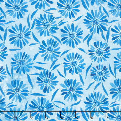 Sunshine and Blue Skies - Brightly Beaming Sky Blue Yardage