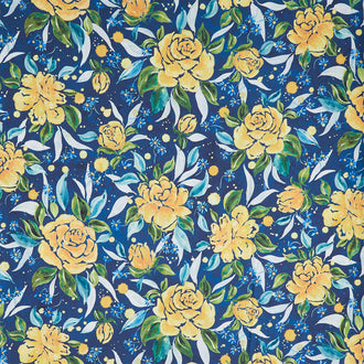 Sunshine and Blue Skies - Rose Upon Rows Lake 108" Wide Backing Lake