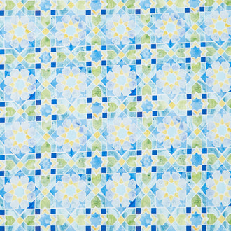 Sunshine and Blue Skies - Mosaic Sky Canvas Multi Yardage