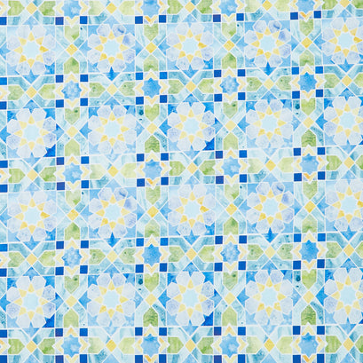 Sunshine and Blue Skies - Mosaic Sky Canvas Multi Yardage