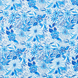 Sunshine and Blue Skies - True Blue Canvas Water Yardage