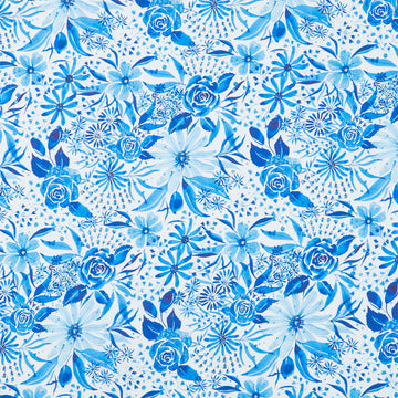 Sunshine and Blue Skies - True Blue Canvas Water Yardage