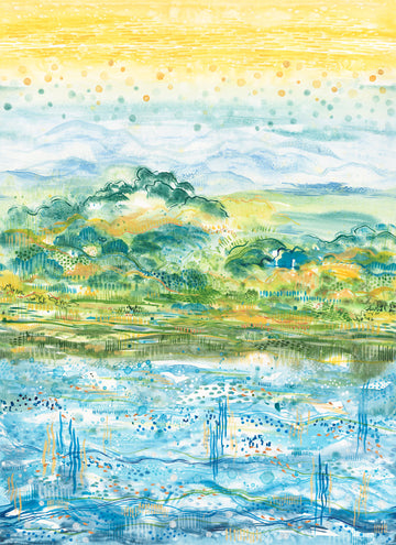 Sunshine and Blue Skies - Hop Skip Jump Multi Yardage