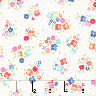 Cali and Co. - Flower Dot Cloud Multi Yardage