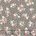 Cali and Co. - Flower Dot Slate Yardage
