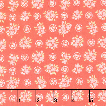 Cali and Co. - Ring Around Posie Flamingo Yardage