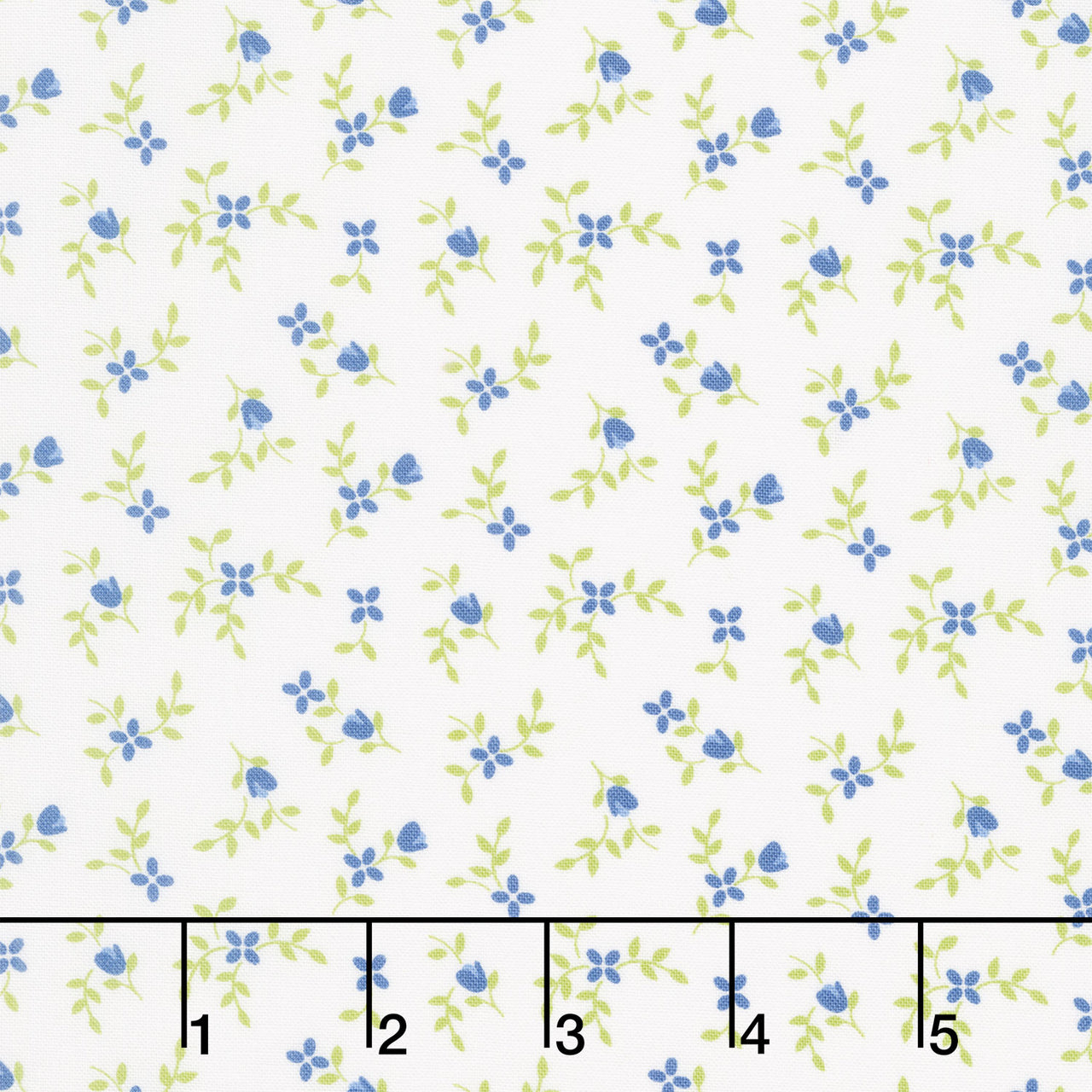 Cali and Co. - Vine and Bud Cloud Cobalt Yardage