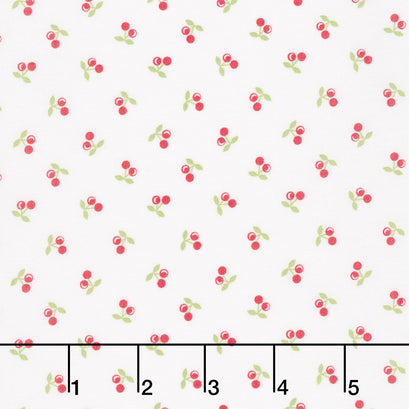Cali and Co. - Cherries Cloud Yardage