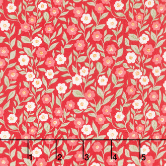 Love Blooms - Cupid Floral Rose Yardage
