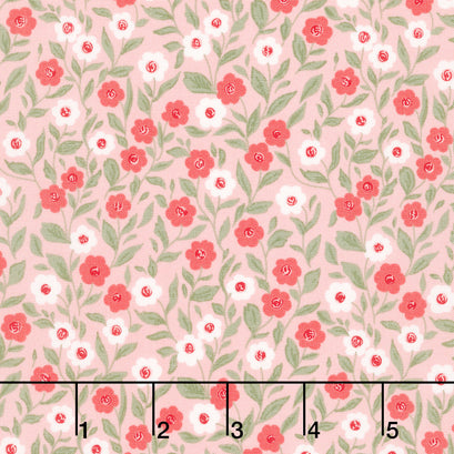 Love Blooms - Cupid Floral Blush Yardage