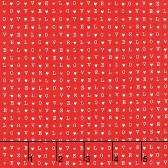 Love Blooms - L-O-V-E Rose Yardage