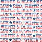 Red, White & Bloom - Red, White And Blue Daisy White Yardage