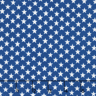 Red, White & Bloom - Stars In A Row Midnight Blue Yardage